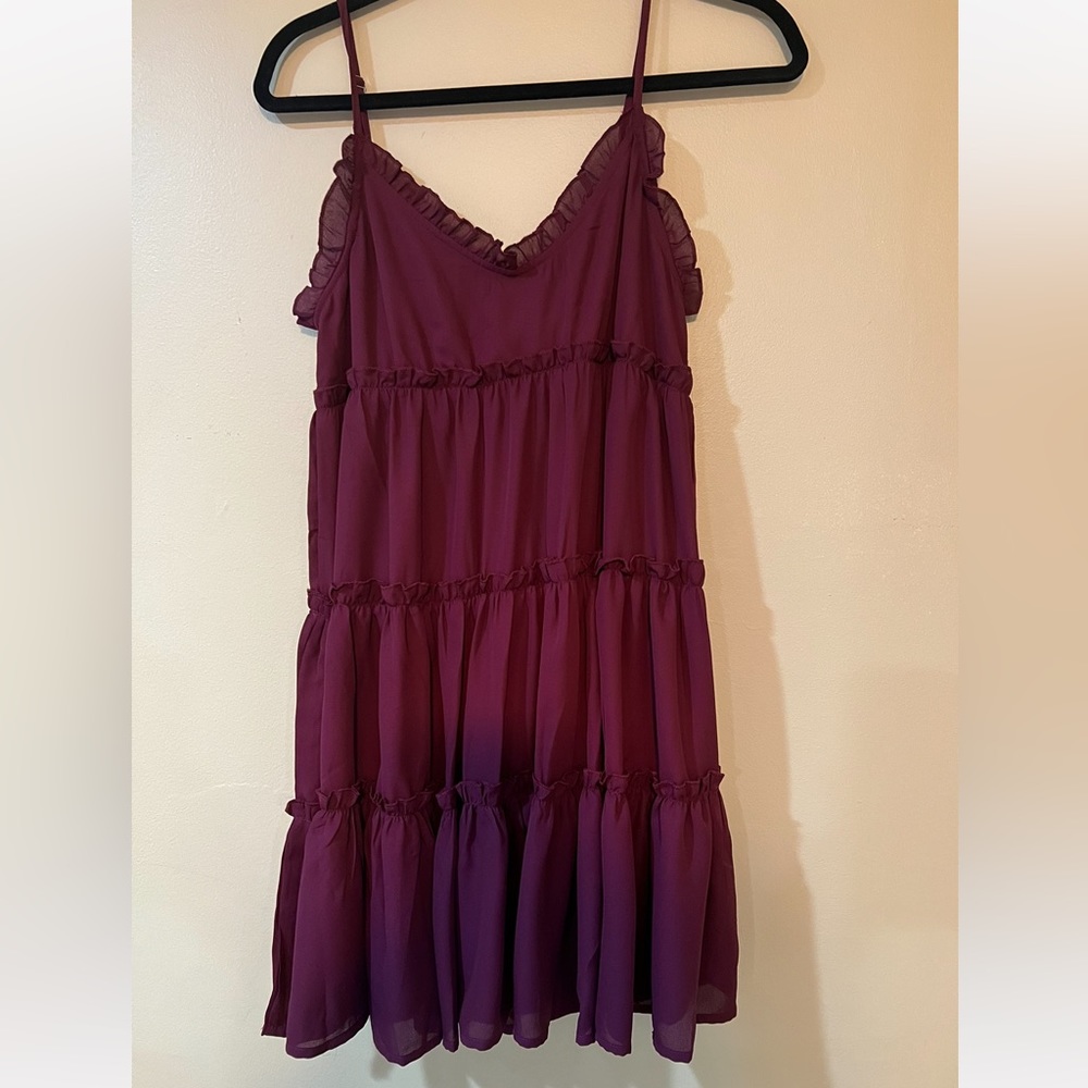 Size small spaghetti, strap, plum dress